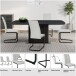 Freischwinger >Chicago< (2er-Set) in Creme, Stoff - 45x97x61cm (BxHxT)