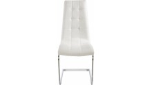Freischwinger >Lyon< (2er-Set) in Weiß, Polyurethan - 52x101x54cm (BxHxT)