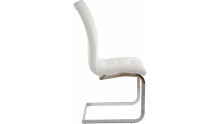 Freischwinger >Lyon< (2er-Set) in Weiß, Polyurethan - 52x101x54cm (BxHxT)