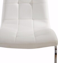 Freischwinger >Lyon< (2er-Set) in Weiß, Polyurethan - 52x101x54cm (BxHxT)