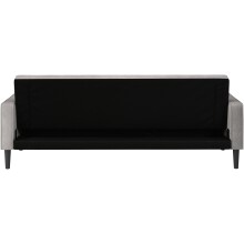 Schlafsofa >Aarhus< in Hellgrau, Stoff - 213x81x86cm (BxHxT)