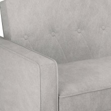 Schlafsofa >Aarhus< in Hellgrau, Stoff - 213x81x86cm (BxHxT)