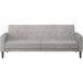 Schlafsofa >Aarhus< in Hellgrau, Stoff - 213x81x86cm (BxHxT)
