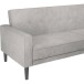 Schlafsofa >Aarhus< in Hellgrau, Stoff - 213x81x86cm (BxHxT)