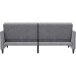 Schlafsofa >Hannover< in Grau, Samt - 203x82x83cm (BxHxT)
