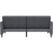 Schlafsofa >Hannover< in Anthrazit, Samt - 203x82x83cm (BxHxT)