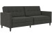 Schlafsofa >Hannover<i n Leinenoptik, Anthrazit - 203x82x83 (BxHxT)