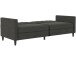 Schlafsofa >Hannover<i n Leinenoptik, Anthrazit - 203x82x83 (BxHxT)