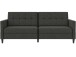 Schlafsofa >Hannover<i n Leinenoptik, Anthrazit - 203x82x83 (BxHxT)