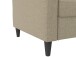 Schlafsofa >Hannover< in Leinenoptik, Cappuccino - 203x82x83 (BxHxT)