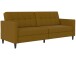 Schlafsofa >Hannover< Bezug Leinen, Curry - 203x82x83 (BxHxT)