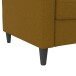 Schlafsofa >Hannover< Bezug Leinen, Curry - 203x82x83 (BxHxT)