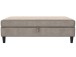 Hocker >Hannover< mit Stauraum, in Taupe, Samt - 130x43x69cm (BxHxT)