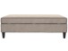 Hocker >Hannover< mit Stauraum, in Taupe, Samt - 130x43x69cm (BxHxT)