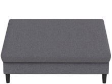 Hocker >Hannover< mit Stauraum, aus Leinen Grau - 130x43x69 (BxHxT)