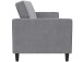 Schlafsofa >Palermo< in Grau, Samt - 207x86x86cm (BxHxT)