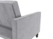 Schlafsofa >Palermo< in Grau, Samt - 207x86x86cm (BxHxT)