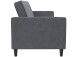 Schlafsofa >Palermo< in Anthrazit, Samt - 207x86x86cm (BxHxT)
