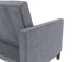 Schlafsofa >Palermo< in Anthrazit, Samt - 207x86x86cm (BxHxT)