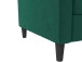 Schlafsofa >Palermo< in Dunkelgrün, Samt - 207x86x86cm (BxHxT)
