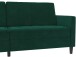 Schlafsofa >Palermo< in Dunkelgrün, Samt - 207x86x86cm (BxHxT)