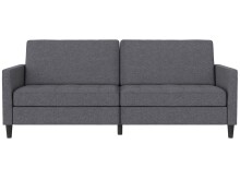 Schlafsofa >Palermo< Leinenoptik Grau - 207x86x86 (BxHxT)