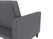 Schlafsofa >Palermo< Leinenoptik Grau - 207x86x86 (BxHxT)
