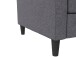 Schlafsofa >Palermo< Leinenoptik Grau - 207x86x86 (BxHxT)