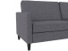 Schlafsofa >Palermo< Leinenoptik Grau - 207x86x86 (BxHxT)