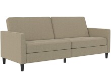 Schlafsofa >Palermo< in Leinenoptik, Cappuccino-...