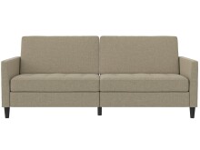 Schlafsofa >Palermo< in Leinenoptik, Cappuccino- 207x86x86 (BxHxT)