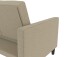 Schlafsofa >Palermo< in Leinenoptik, Cappuccino- 207x86x86 (BxHxT)