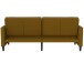 Schlafsofa >Palermo< in Leinenoptik, Curry - 207x86x86 (BxHxT)