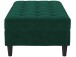 Hocker >Palermo< mit Saturaum, Farbe dunkelgrün, Samt - 130x43x69cm (BxHxT)