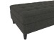 Hocker >Palermo< mit Sztauraum, Leinenstoff-Optik anthrazit - 130x43x69 (BxHxT)