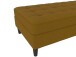 Hocker >Palermo< mit Stauraum, Webstoff in Leinenoptik Curry - 130x43x69 (BxHxT)