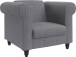Loungesessel >Firenze II< Relaxfunktion, in Grau, Cord - 111x83x87cm (BxHxT)