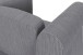 Loungesessel >Firenze II< Relaxfunktion, in Grau, Cord - 111x83x87cm (BxHxT)