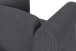 Loungesessel >Firenze II< Relaxfunktion,  Anthrazit, Cord - 111x83x87cm (BxHxT)