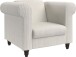 Loungesessel >Firenze II< Relaxfunktion, Cord creme-weiß - 111x83x87cm (BxHxT)