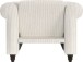 Loungesessel >Firenze II< Relaxfunktion, Cord creme-weiß - 111x83x87cm (BxHxT)