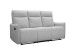 3-Sitzer >Lübeck< Relaxfunktion, in silber, Stoff - 180x120x86cm (BxHxT)