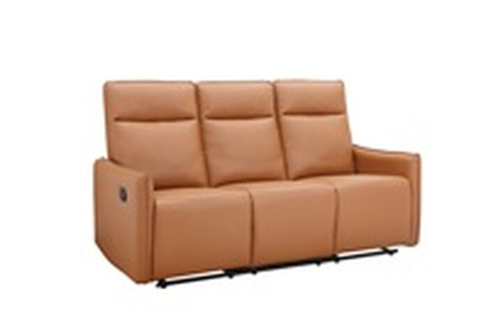 3-Sitzer >Lübeck< Relaxfunktion, in Braun, Polyurethan - 180x120x86cm (BxHxT)