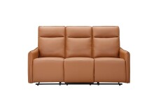 3-Sitzer >Lübeck< Relaxfunktion, in Braun, Polyurethan - 180x120x86cm (BxHxT)