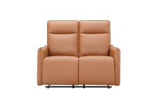 2-Sitzer >Lübeck< Relaxfunktion, Braun, Polyurethan - 127x120x86cm (BxHxT)