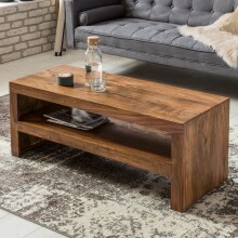 Sheesham Massiv Couchtisch MUMBAI 110cm Massivholz TV &/ Wohnzimmer