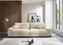 Big-Sofa >Anselm< in creme, Cord Lincoln -...