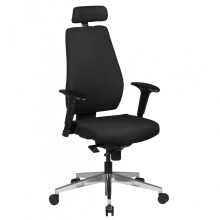 Bürostuhl >SPM1.279< in Schwarz, Stoff...