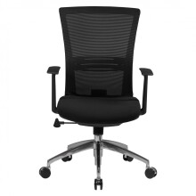 Bürostuhl >SPM1.285< in Schwarz, Stoff -...