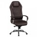 Chefsessel >MONTEREY< in Braun, Echtes Leder - 67x136x70cm (BxHxT)